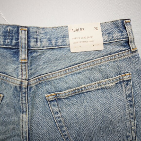 Agolde Parker Long Shorts in Wheel Size 28 NWT - Picture 7 of 14
